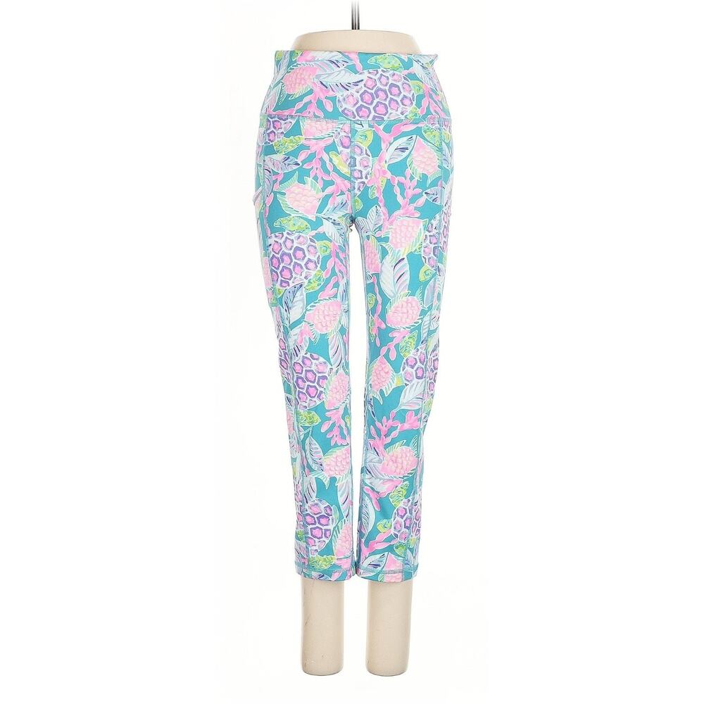 NWOT Lilly Pulitzer Luxletic 21" Weekender Legging • Turtle Wave • Sz S •Pocket